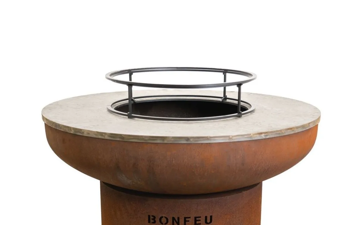 Vendita online di BONFEU - SUPPORTO PER GRIGLIA PER BRACERE DIAM. 44 H 9.5 IN ACCIAIO NERO