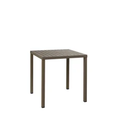 Vendita online di NARDI OUTDOOR - TAVOLO FISSO CUBE CM 70X70 IN ALLUMINIO TABACCO