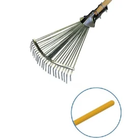 Vendita online di RASTRELLO FOGLIE CON MORSETTO E MANICO NATURALE