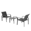 Vendita online di SALOTTO DA GIARDINO ELYN ALLUMINIO E TEXTILENE ANTRACITE