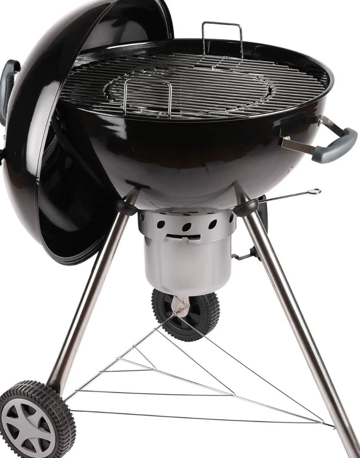 Vendita online di BARBECUE A CARBONELLA KETTLE IN METALLO NERO E CROMO