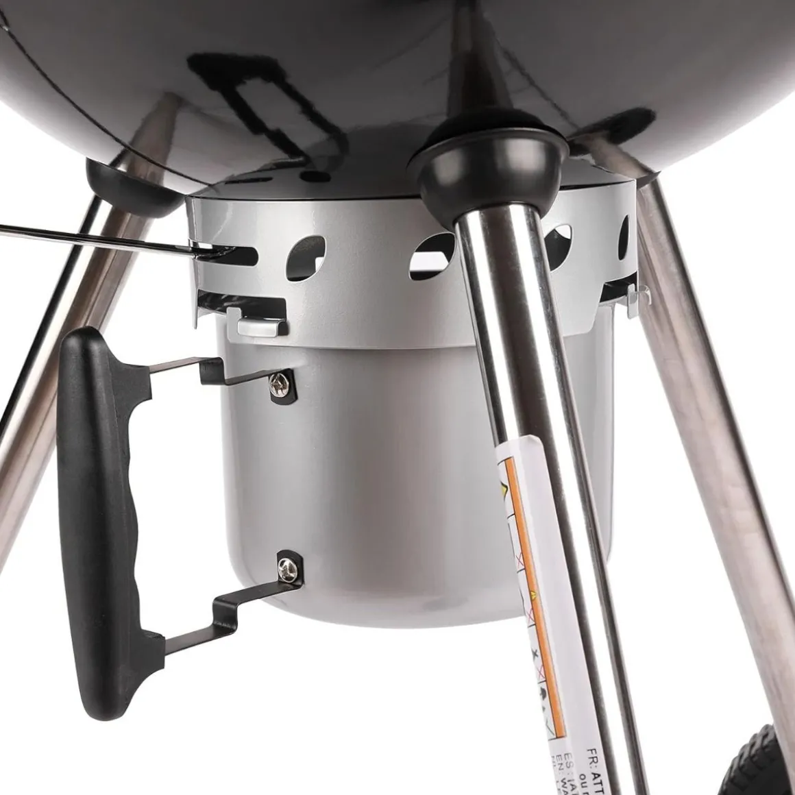 Vendita online di BARBECUE A CARBONELLA KETTLE IN METALLO NERO E CROMO