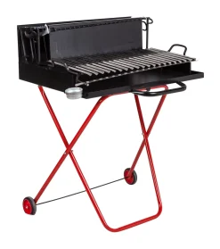 Vendita online di BARBECUE A LEGNA IN METALLO 74X55CM H. 96