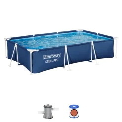 Vendita online di BESTWAY - PISCINA STEEL PRO 300X201 H. 66CM 3300LT BLU SCURO