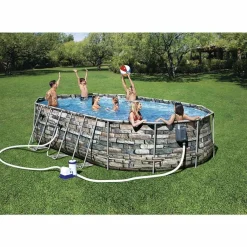Vendita online di BESTWAY - PISCINA POWER STEEL COMFORT JET 610X366 H. 122CM 20241LT