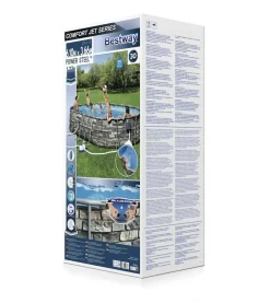 Vendita online di BESTWAY - PISCINA POWER STEEL COMFORT JET 610X366 H. 122CM 20241LT