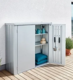 Vendita online di BIOHORT - ARMADIO ROMEO CM 132X57 H.140 GRIGIO