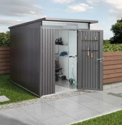 Vendita online di BIOHORT - CASETTA AVANTGARDE CM 260X220 H 218 GRIGIO QUARZO