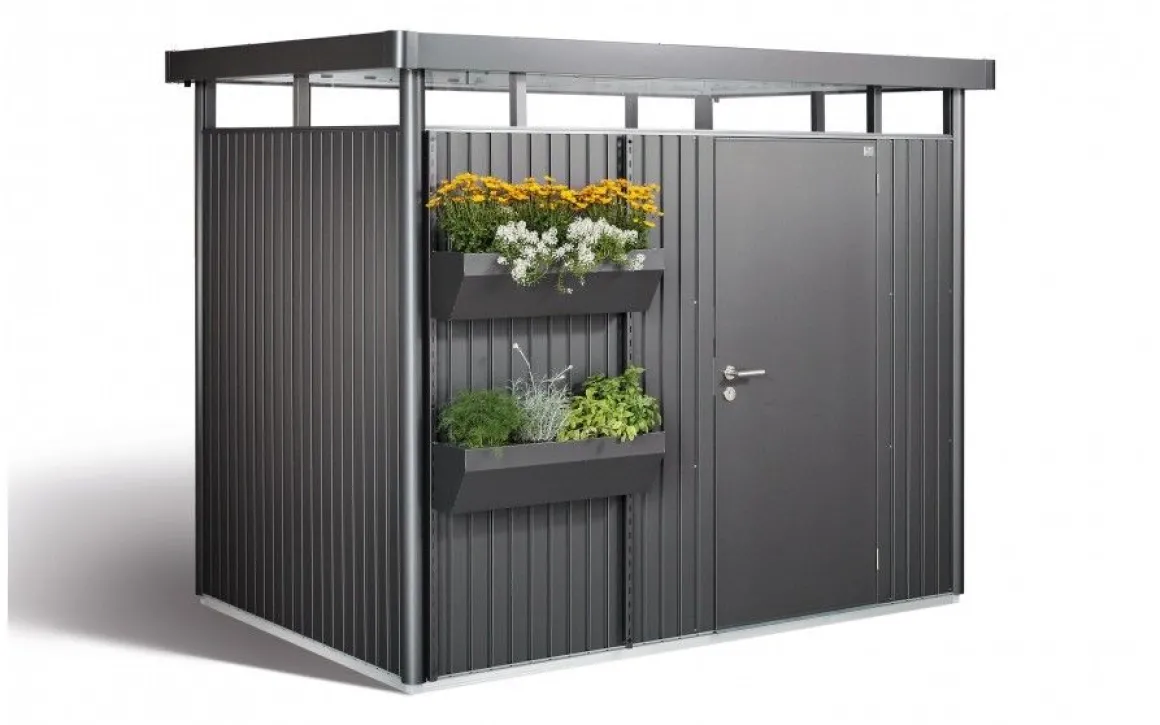 Vendita online di BIOHORT - CASETTA HIGHLINE CM 275X195 H 222 GRIGIO SCURO
