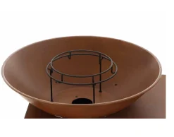Vendita online di BRACIERE A LEGNA 115X97.5 H. 90CM IN METALLO CORTEN
