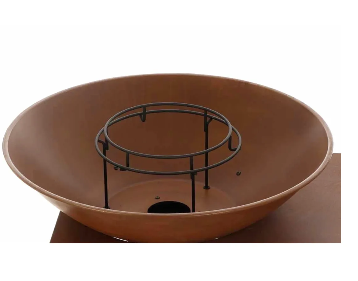 Vendita online di BRACIERE A LEGNA 115X97.5 H. 90CM IN METALLO CORTEN