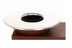Vendita online di BRACIERE A LEGNA 115X97.5 H. 90CM IN METALLO CORTEN