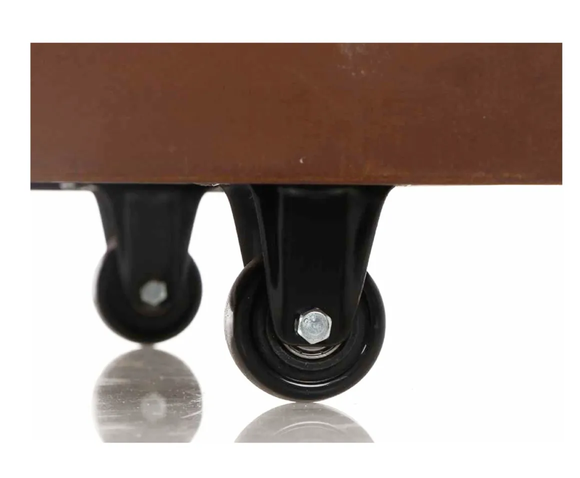 Vendita online di BRACIERE A LEGNA 115X97.5 H. 90CM IN METALLO CORTEN