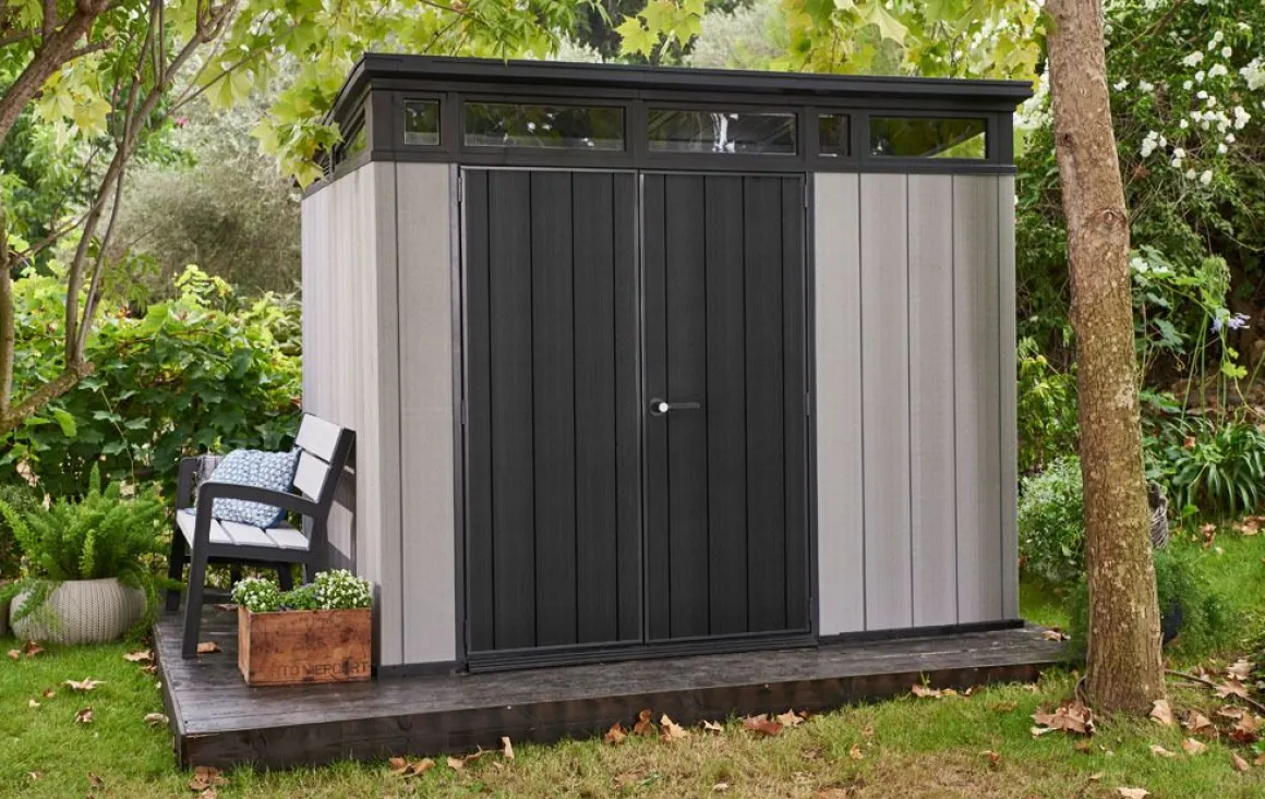 Vendita online di CASETTA ARTISAN CM 277X218 H. 226 GRIGIO E ANTRACITE