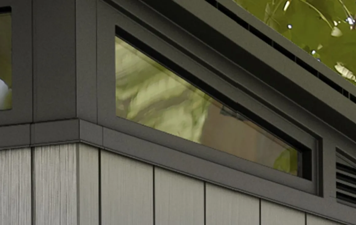 Vendita online di CASETTA ARTISAN CM 340X218 H. 226 GRIGIO E ANTRACITE