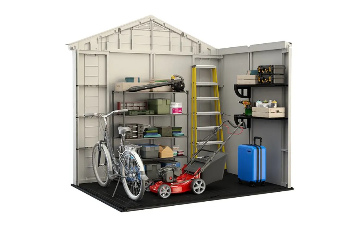 Vendita online di CASETTA FACTOR 256.5X182 H243CM BEIGE E TORTORA