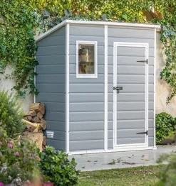 Vendita online di CASETTA MANOR PENT CM 183,5X185 H.200,6 GRIGIO CHIARO E BIANCO