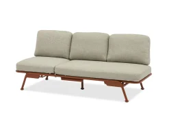 Vendita online di DIVANO DA GIARDINO MULTIFUNZIONE SUNSET METALLO TERRACOTTA