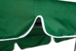 Vendita online di DONDOLO 3 POSTI IN METALLO SILVER E POLIESTERE RIGATO VERDE/BIANCO
