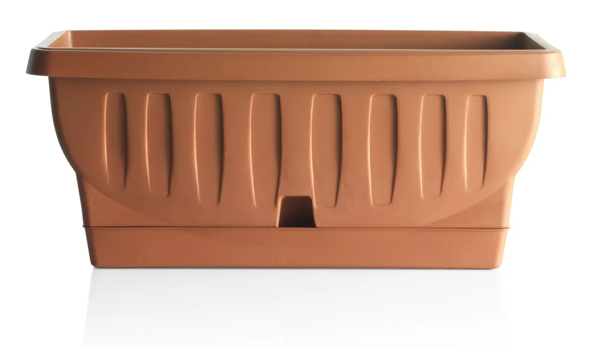 Vendita online di FIORIERA NATURA 60X29X26CM TERRACOTTA