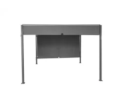Vendita online di GAZEBO MT 3X3 ANTRACITE CON TENDA SCORREVOLE