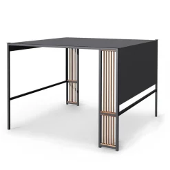 Vendita online di GAZEBO MT 3X3 CON TENDA SCORREVOLE IN METALLO ANTRACITE