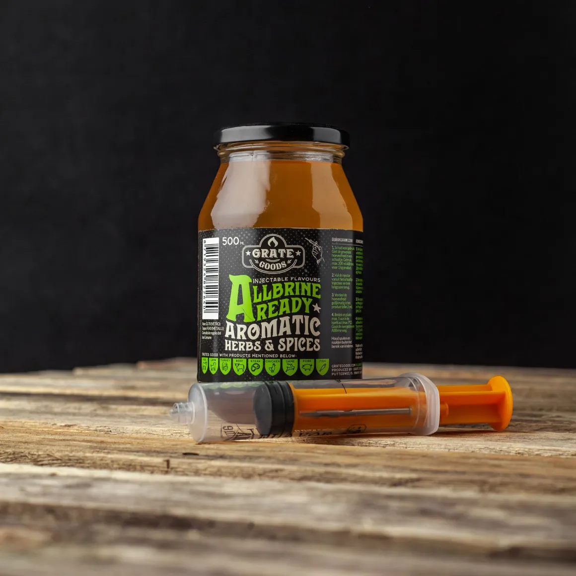 Vendita online di GRATE GOODS - SALAMOIA PRONTA ERBE AROMATICHE E SPEZIE 500ML CON SIRINGA