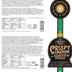 Vendita online di GRATE GOODS - CRISPY COLESLAW BARBECUE PICKLES 370ML
