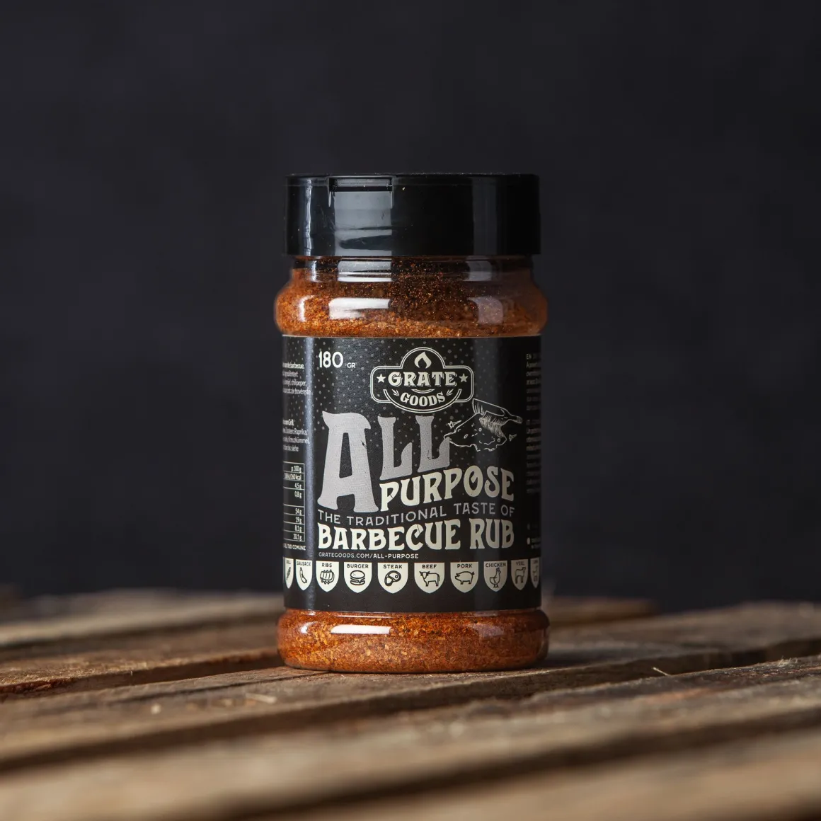 Vendita online di GRATE GOODS - ALL PURPOSE BBQ RUB CARNE E POLLO 180GR