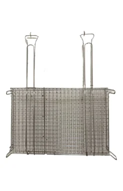 Vendita online di GRATICOLA DOPPIA INCROCIATA 60X40 CM CROMATA