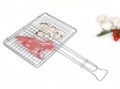 Vendita online di GRATICOLA DOPPIA INCROCIATA 37X27 CM CROMATA