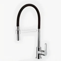 Vendita online di LINEA DALLAS - MISCELATORE MONOCOMANDO LAVELLO NERO E CROMATO: Miscelatori cucina