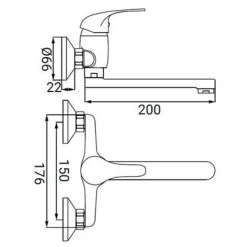 Vendita online di LINEA FAST - MISCELATORE MONOCOMANDO PER LAVELLO CROMO : Miscelatori cucina
