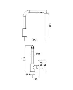 Vendita online di LINEA PHOENIX - MISCELATORE MONOCOMANDO LAVELLO CROMATO : Miscelatori cucina