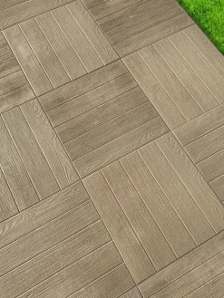 Vendita online di MATTONELLA CM 50X50 IN CEMENTO WOODSTONE EFFETTO LEGNO NOCE