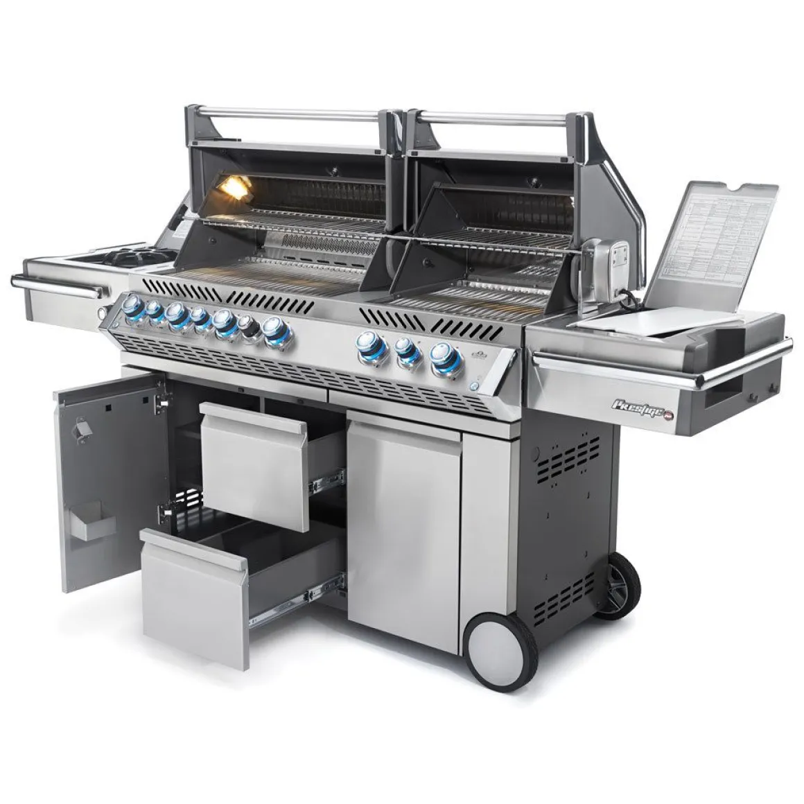 Vendita online di NAPOLEON - BARBECUE DOPPIA CAPPA A GAS PRESTIGE PRO 825 RSBI 10 FUOCHI