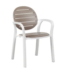Vendita online di NARDI OUTDOOR - SEDIA MOD. PALMA BIANCO E TORTORA