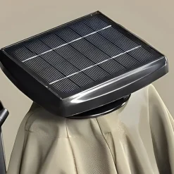 Vendita online di OMBRELLONE A PALO CENTRALE CON LED DIAM MT 3 GRIGIO CHIARO