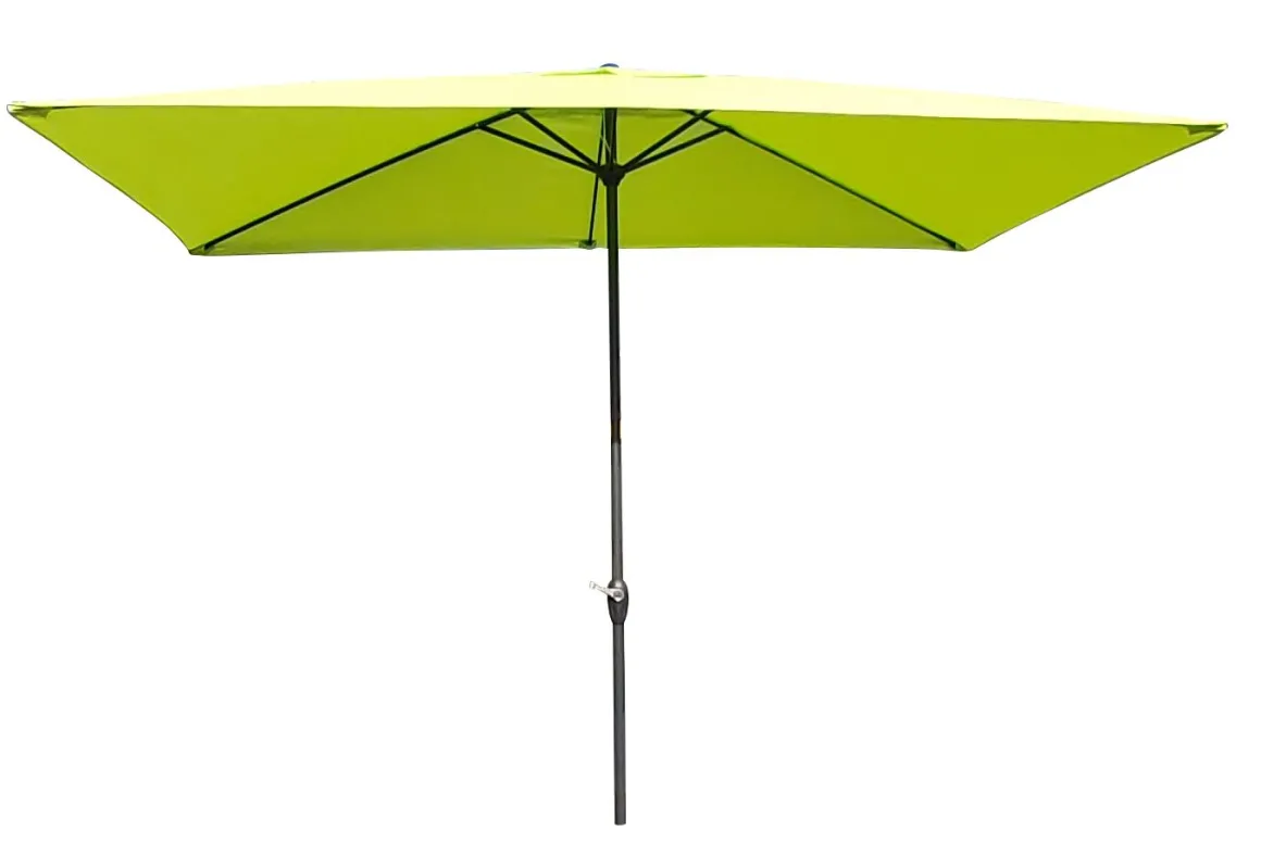 Vendita online di OMBRELLONE A PALO CENTRALE MT 2X3 VERDE MELA