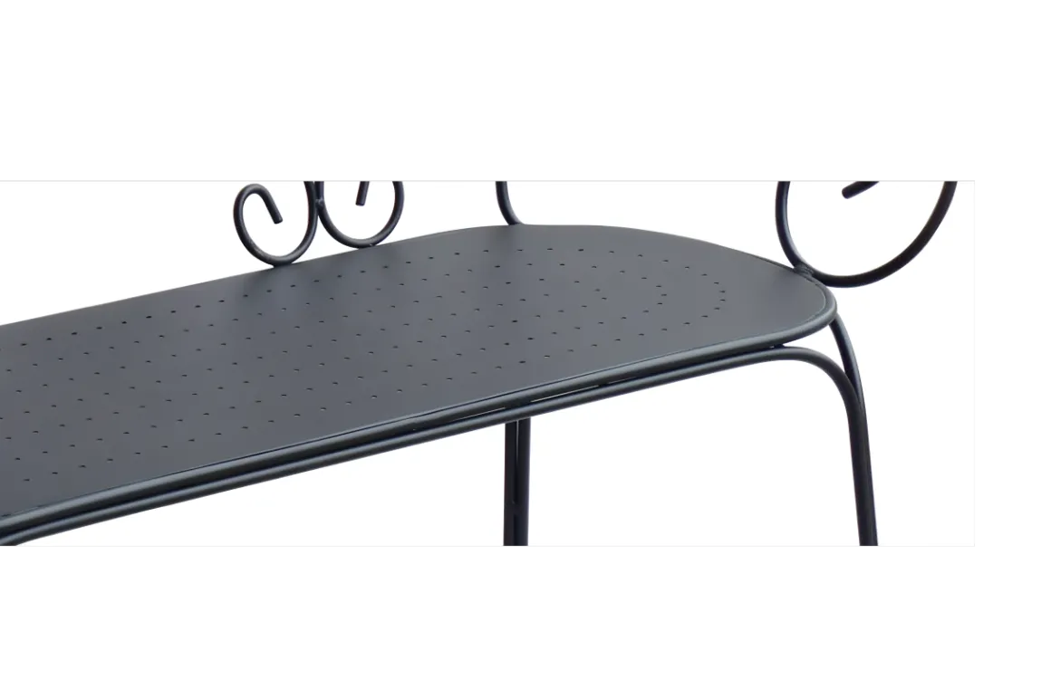 Vendita online di PANCHINA MOD. LIBERTY CM 107X48 H.92 IN METALLO ANTRACITE