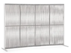 Vendita online di PARAVENTO PAXSON CM 180X30 H.120 IN METALLO E CORDA BIANCO