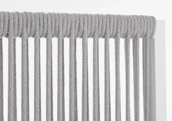Vendita online di PARAVENTO PAXSON CM 180X30 H.120 IN METALLO E CORDA BIANCO
