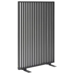 Vendita online di PARAVENTO ZUPTA CM 120X28 H.180 IN METALLO GRAFITE