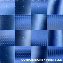 Vendita online di PIASTRELLA IN PLASTICA COLORE BLU 40X40CM