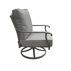 Vendita online di POLTRONA GIREVOLE MOD. WEAVE ALLUMINIO PRESSOFUSO ANTRACITE