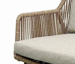 Vendita online di POLTRONA IN METALLO TAUPE E CORDA