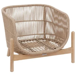 Vendita online di POLTRONA MOD DEONA ALLUMINIO E ACACIA NATURALE
