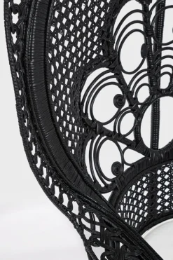 Vendita online di POLTRONA MOD. PEACOCK IN RATTAN NERO