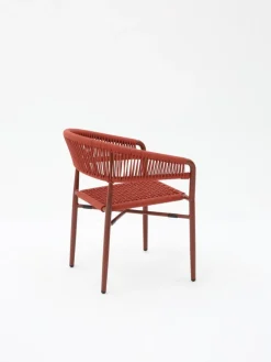 Vendita online di POLTRONCINA IN ALLUMINIO E CORDA TERRACOTTA