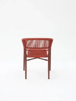Vendita online di POLTRONCINA IN ALLUMINIO E CORDA TERRACOTTA